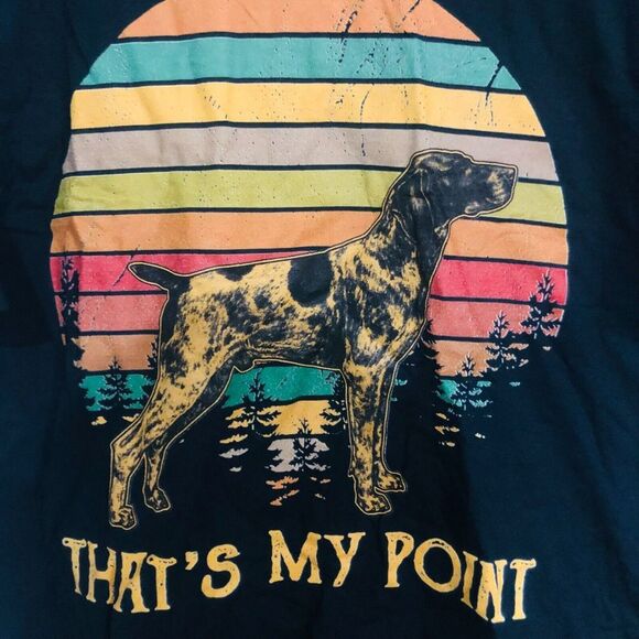 Fruit of the Loom‎ Men's Cotton Tee T-Shirt That's My Point Black Size XL - Picture 5 of 5